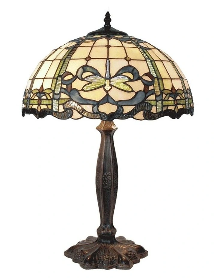 Promo π G&G Bro Aurora Tiffany Table Lamp Large βοΈ