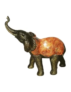 New 🎉 G&G Bro Lucky Elephant Tiffany Table Lamp 🔔