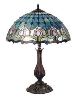 Top 10 👏 G&G Bro Mauve Tulip Tiffany Table Lamp 👍