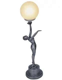 Deals 🌟 G&G Bro Lady Poise Art Deco Table Lamp ⌛
