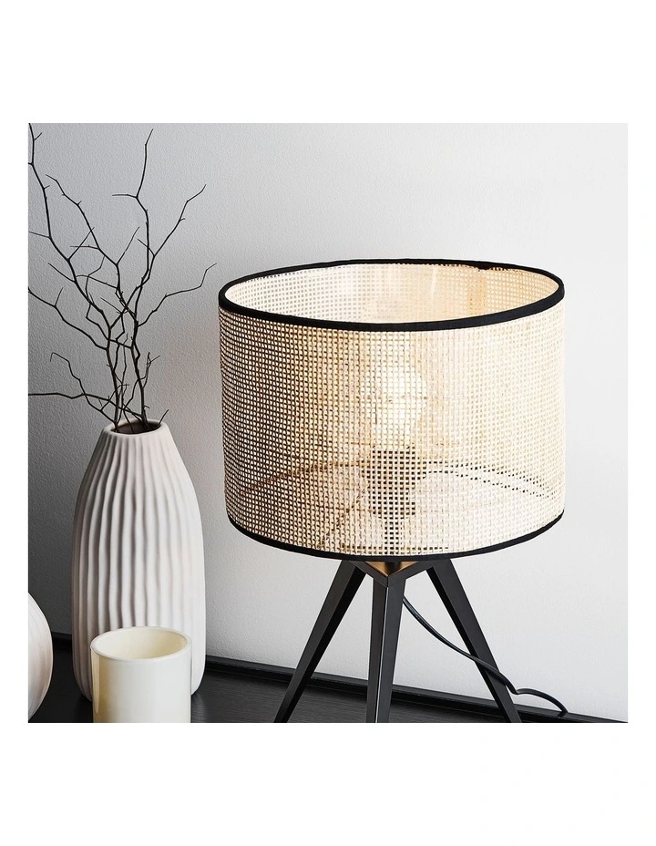 Best Pirce π Cooper & Co Porto Table Lamp 45cm In Natural/Black β - Image 5