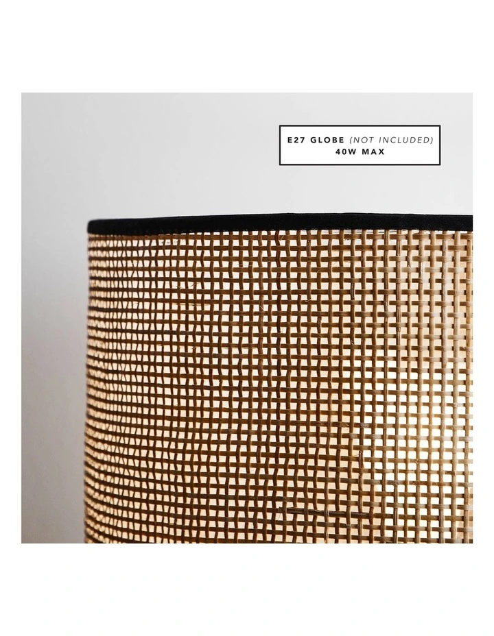 Best Pirce π Cooper & Co Porto Table Lamp 45cm In Natural/Black β - Image 6