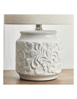 Deals ???? Cooper & Co Florence Modern Ceramic Table Lamp 46cm In White ❤️ -Oriel Lighting - shop unnamed file 1064