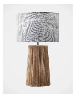 Buy 🔔 Vue Yubu Napa Sand Dune Table Lamp 30x30x50cm Gwenda Turner Nungurrayi In Camel ✨