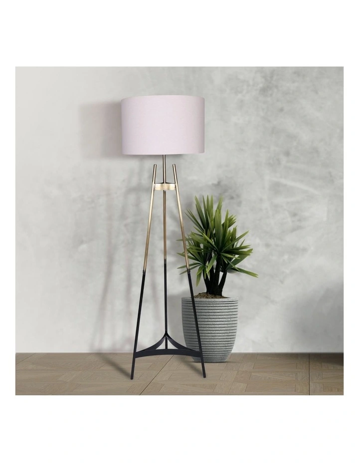 New ❤️ Sarantino Tripod Electric Floor Lamp Gradient Finish Natural ⌛ 2 New ❤️ Sarantino Tripod Electric Floor Lamp Gradient Finish Natural ⌛ - Image 2