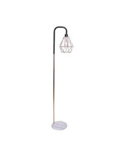 Top 10 🛒 Sarantino Geometric Rose Gold Floor Lamp With Marble Base 👍