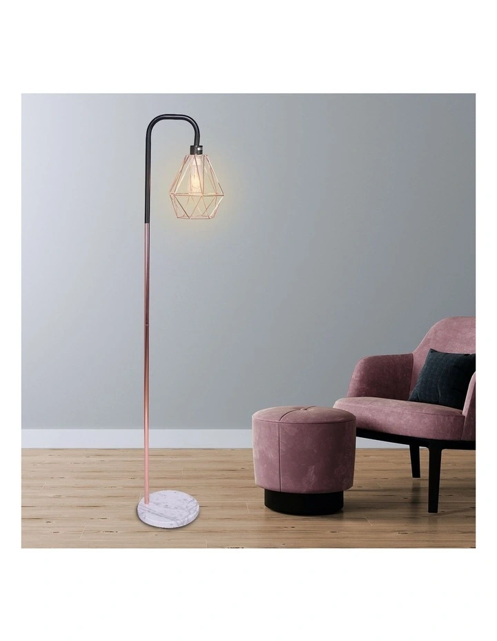 Top 10 π Sarantino Geometric Rose Gold Floor Lamp With Marble Base π - Image 2