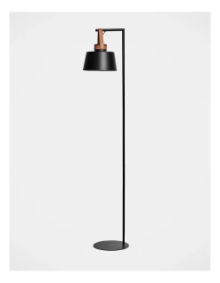 Buy 🎉 Vue Floro 25x22x152cm Solid Floor Lamp In Black 😀