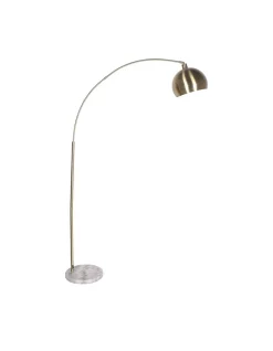 Cheapest ⭐ Sarantino Adjustable Height Arc Floor Lamp Antique Brass 🎁