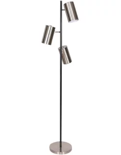 Wholesale ✔️ Sarantino 3-Shade Metal Floor Lamp In Nickel/Black ✨