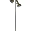 Cheap 🎁 Oriel Lighting Vespa Twin Floor Lamp Antique Brass 🎉