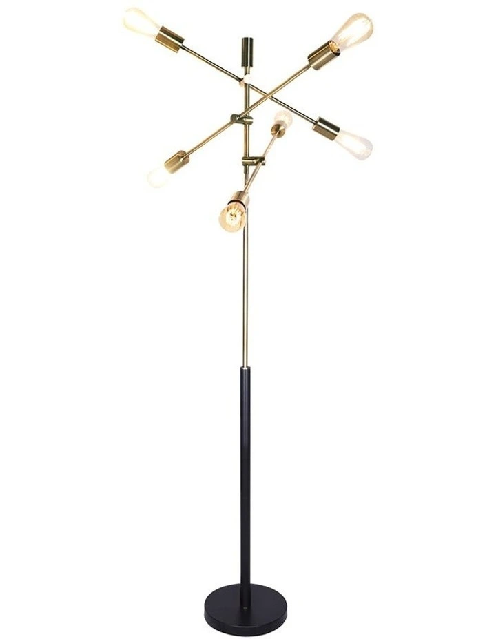 Outlet ???? Sarantino Sputnik Floor Lamp Metal With 6 Lights Gold ???? 1 Outlet ???? Sarantino Sputnik Floor Lamp Metal With 6 Lights Gold ????