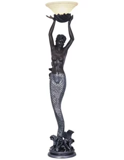 Cheap ❤️ G&G Bro Mermaid Floor Lamp Bronze 🌟