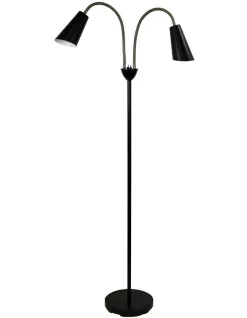 Brand new 🎁 Oriel Lighting Walt Twin Floor Lamp Antique Brass 😉