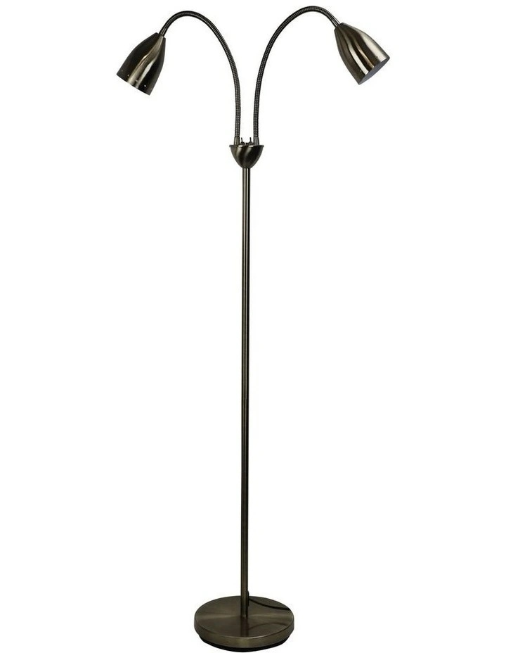 Budget βοΈ Oriel Lighting Stan Twin Floor Lamp Antique Brass π