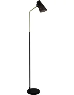 Outlet 😉 Oriel Lighting Perfo Floor Lamp Gold ⌛