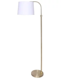 Buy ❤️ Sarantino Metal Floor Lamp Adjustable Height Brass 🧨