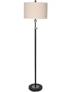 Best Pirce 🧨 Sarantino Metal Floor Lamp With Cream Fabric Shade 👍