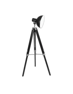 Best reviews of 😉 Sarantino Tripod Floor Spot Lamp With Adjustable Height Metal Shade Black Reading Light 🛒