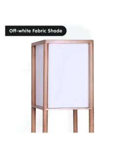 Top 10 ???? Sarantino Etagere Floor Lamp Off-white Fabric Shade Reading Oak Wood Finish ✔️ -Oriel Lighting - shop unnamed file 1468