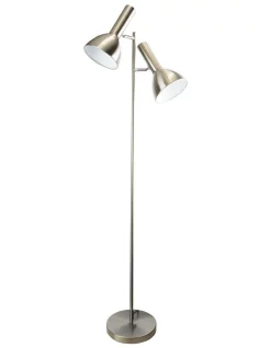 Best reviews of 🤩 Oriel Lighting Vespa Twin Floor Lamp Brushed Chrome ⭐