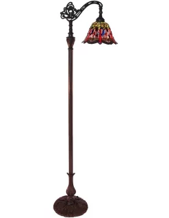 Best deal 💯 G&G Bro Rose And Dragonfly Edwardian Tiffany Floor Lamp 😉