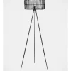 Flash Sale 🎉 Australian House & Garden 156cm Isamanda Floor Lamp With Rattan Shade In Black 🔥