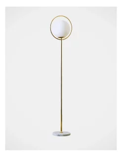Wholesale 🎁 Vue Sierra Floor Lamp Metal Base With Glass Ball 168x28x30cm In Gold 👍