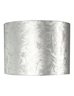 Buy 👍 Oriel Lighting 30cm Drum Shade Jaquard Ivory ⌛