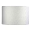 Best Pirce 🛒 Oriel Lighting 40cm Drum Lamp Shade Linen White ✔️