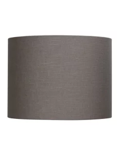 Hot Sale 🔔 Oriel Lighting 30cm Lamp Drum Shade Putty Burlap 🛒