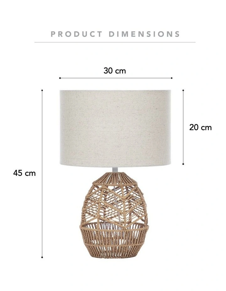 Best reviews of ???? Cooper & Co Cayman Paper Rope Weave Table Lamp 45cm In Natural ✔️ 3 Best reviews of ???? Cooper & Co Cayman Paper Rope Weave Table Lamp 45cm In Natural ✔️ - Image 3