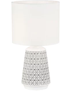 Discount π₯° Oriel Lighting Moana Ceramic Table Lamp In White π