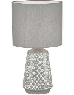 Best reviews of ⭐ Oriel Lighting Moana Ceramic Table Lamp In Grey 🧨