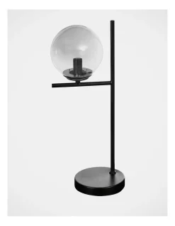 Best reviews of 🌟 Vue Ozi Smoky Glass Shade Table Lamp 23x15x50cm In Grey 😍