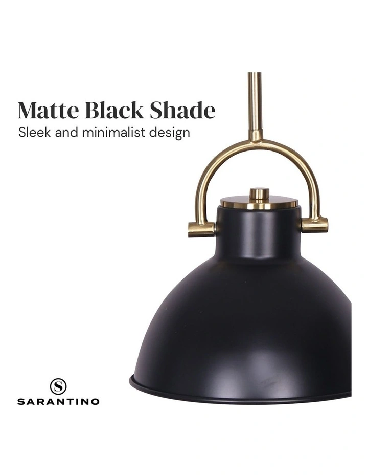 Best reviews of ???? Sarantino Pendant Light Lamp In Black And Gold ???? 5 Best reviews of ???? Sarantino Pendant Light Lamp In Black And Gold ???? - Image 5