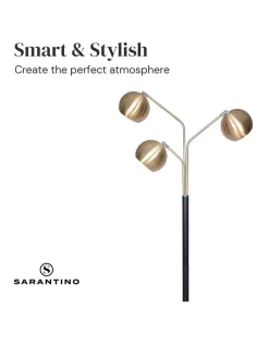 Buy ⌛ Sarantino Adjustable 3-Arm Arc Lamp With Gold Shades ⭐ 9 Buy ⌛ Sarantino Adjustable 3-Arm Arc Lamp With Gold Shades ⭐ -Oriel Lighting - shop unnamed file 286