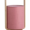 Best Sale 🛒 Oriel Lighting Lucia Timber & Cotton Table Lamp Pink 🔥
