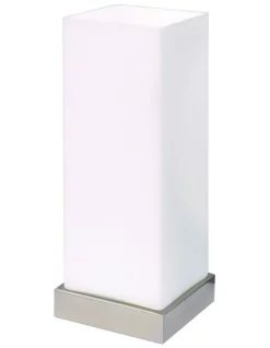 Discount 😉 Oriel Lighting Pepe Square Touch Table Lamp Opal Matt 🥰