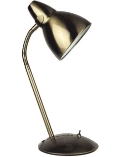Hot Sale 🔥 Oriel Lighting Trax Desk Lamp Antique Brass ✔️