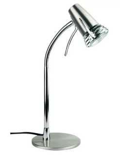 Hot Sale 🧨 Oriel Lighting Scoot Compact Led Desk Lamp Brushed Chrome 🥰