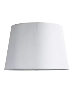 Buy 🤩 Oriel Lighting 35cm Shantung Table Lamp Shade White 👍