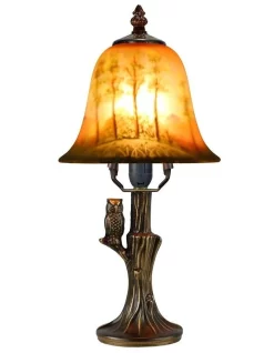 Best reviews of 🤩 G&G Bro Hand Painted Table Lamp Owl Yellow ⌛