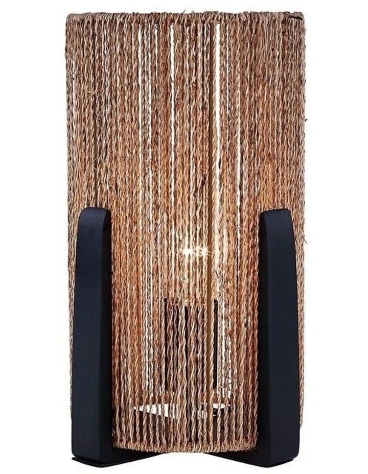 Outlet βοΈ Lexi Lighting Capsule Rattan Table Lamp Natural/Black π - Image 2