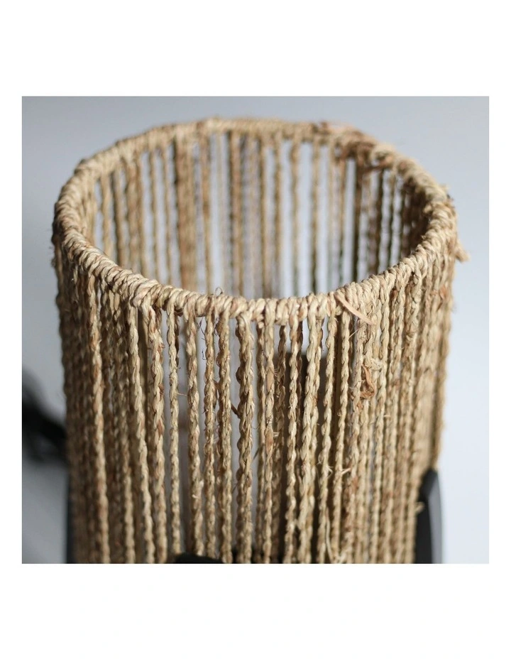 Outlet βοΈ Lexi Lighting Capsule Rattan Table Lamp Natural/Black π - Image 3