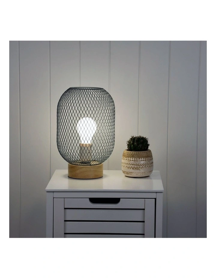 Hot Sale βοΈ Oriel Lighting Tilda Mesh Table Lamp Grey 𧨠- Image 2