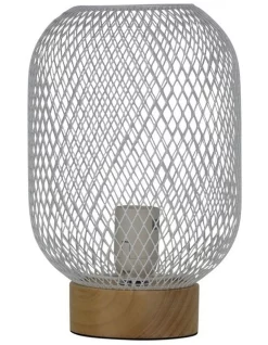 Flash Sale 🔥 Oriel Lighting Tilda Mesh Table Lamp White 👍