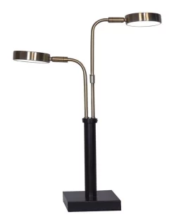 Cheapest ⭐ Sarantino Metal Table Lamp Brushed Gold/Black 😀