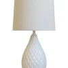 Discount 🌟 Oriel Lighting Danu Ceramic Table Lamp White ⭐