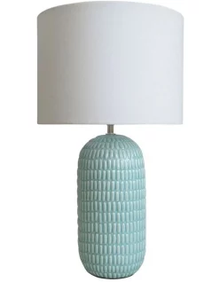 Best deal ❤️ Oriel Lighting Hurley Ceramic Table Lamp Blue 🎁
